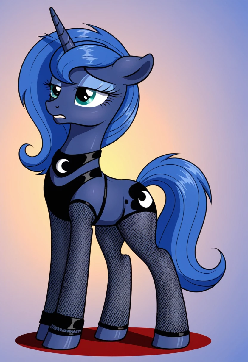 Pony sad Princessa luna in in fishnet tights b in teatr