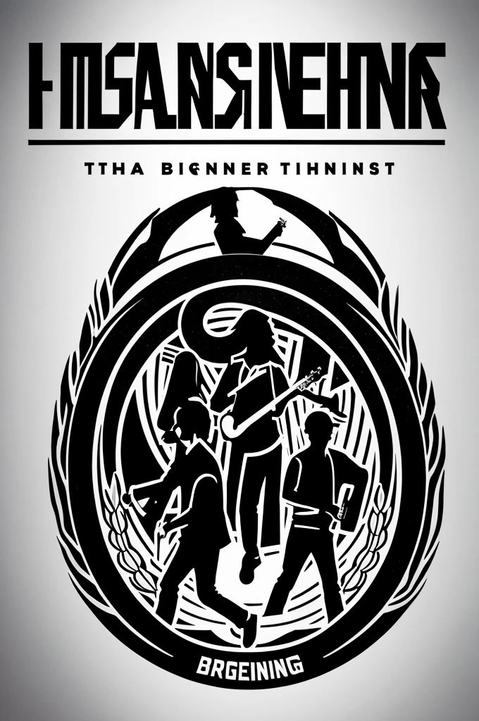 a logo for a band called the beginners