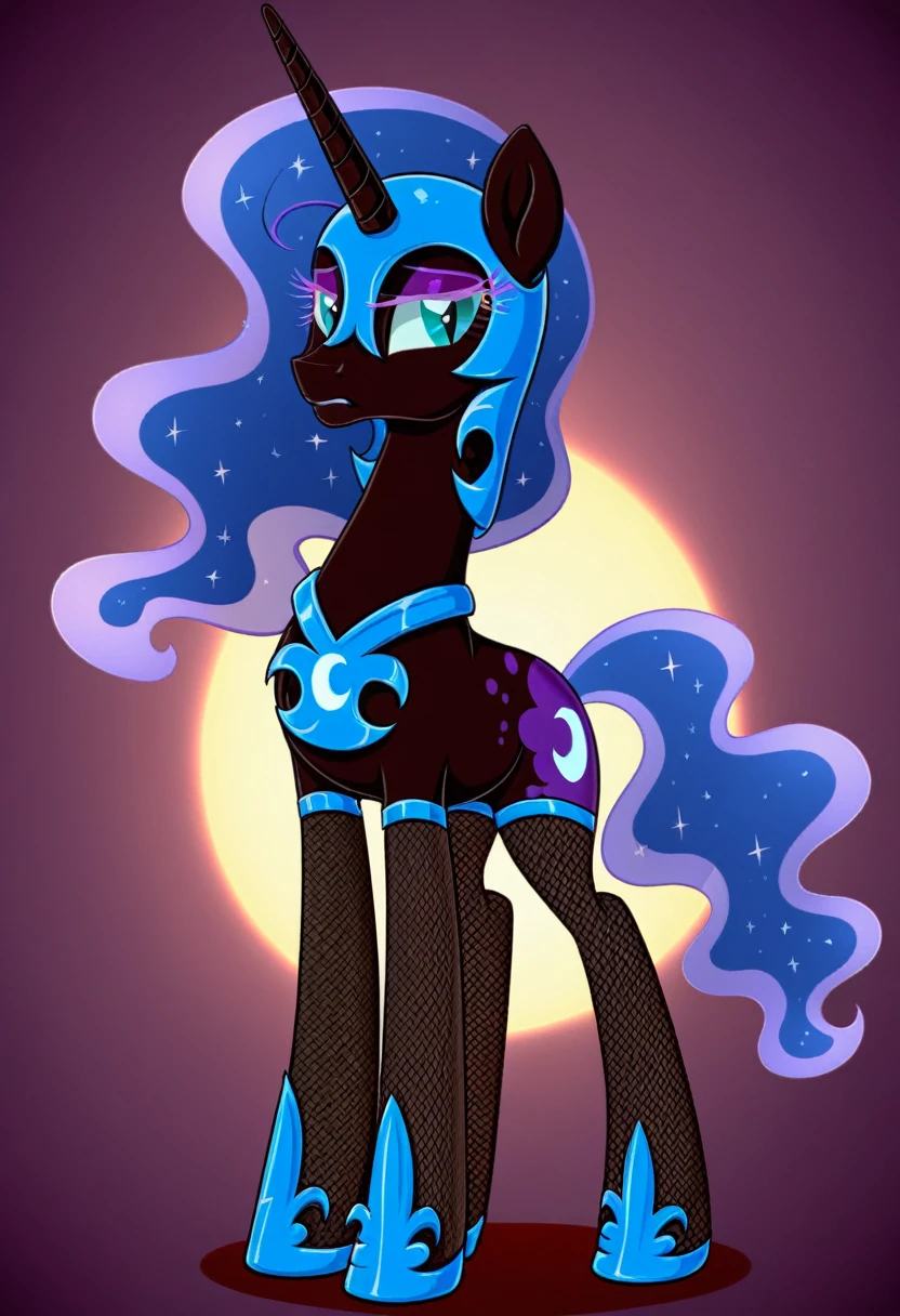 Pony sad nightmare moon in in fishnet tights b in teatr