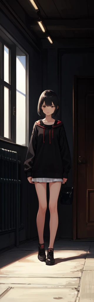 Full body, , girl, alone