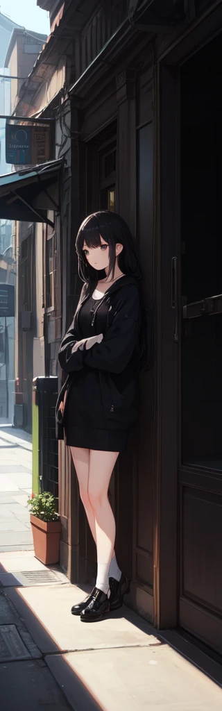 Full body, , girl, alone