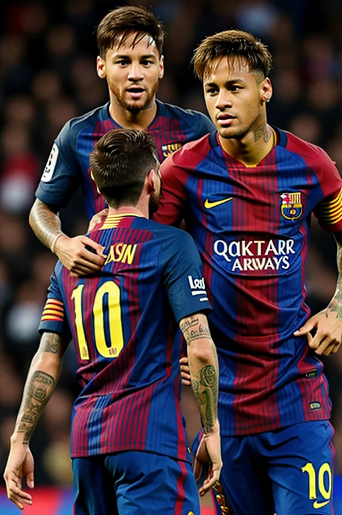 Neymar con messi