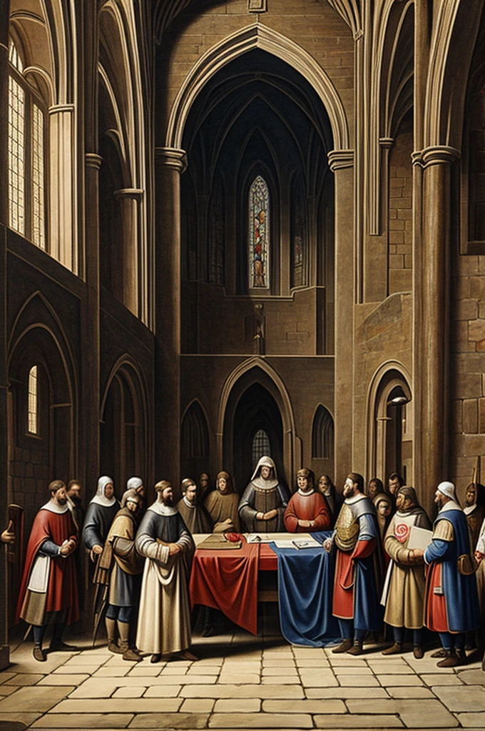 Create canvas based on medieval history