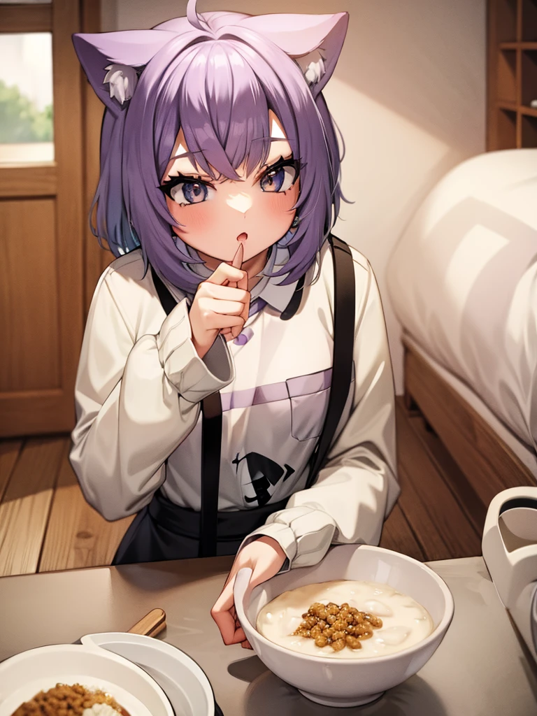 Cat and small porridge
