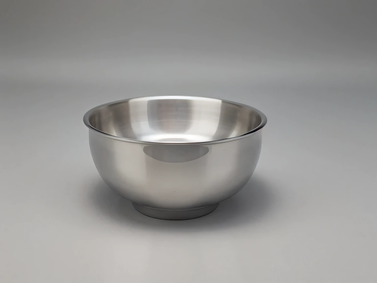 1aluminum bowl white background