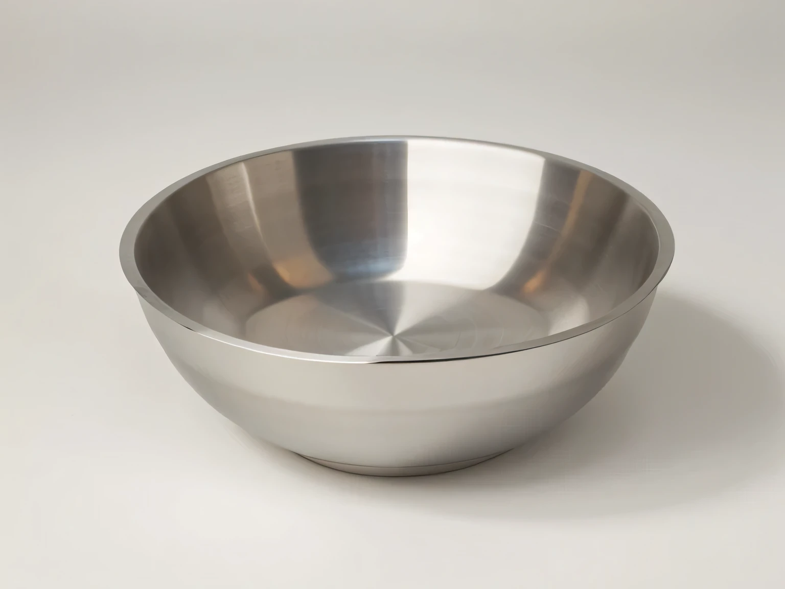1aluminum bowl white background
