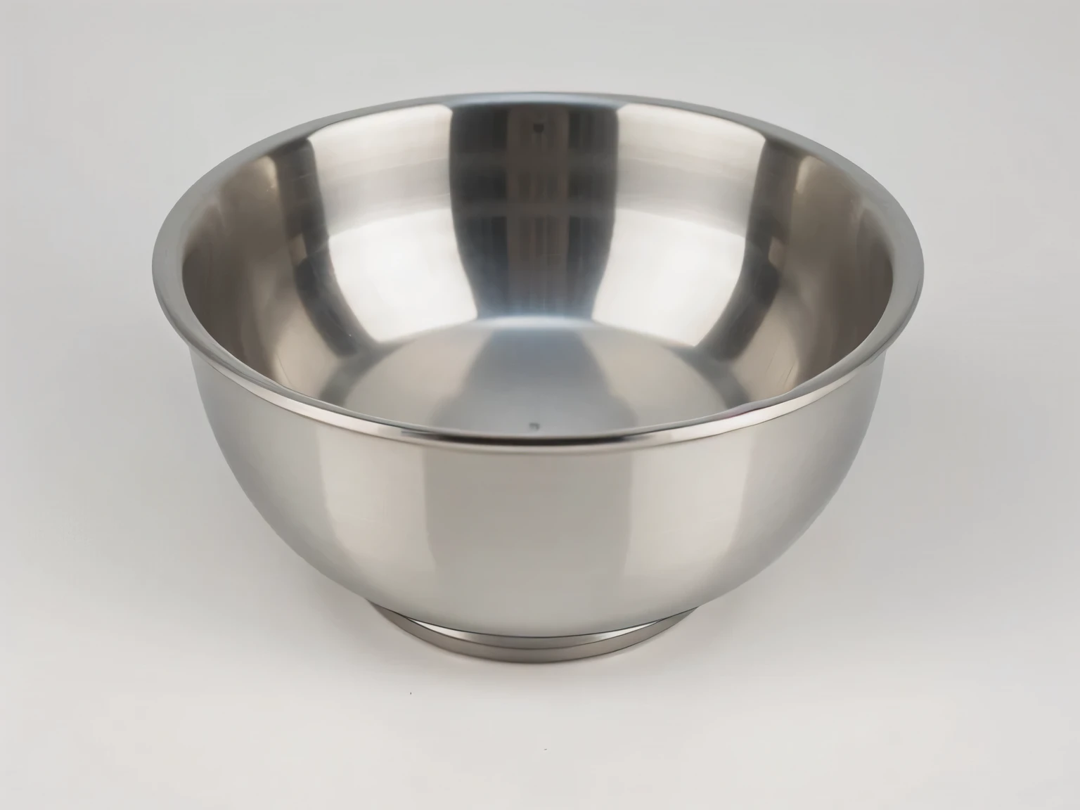 1aluminum bowl white background