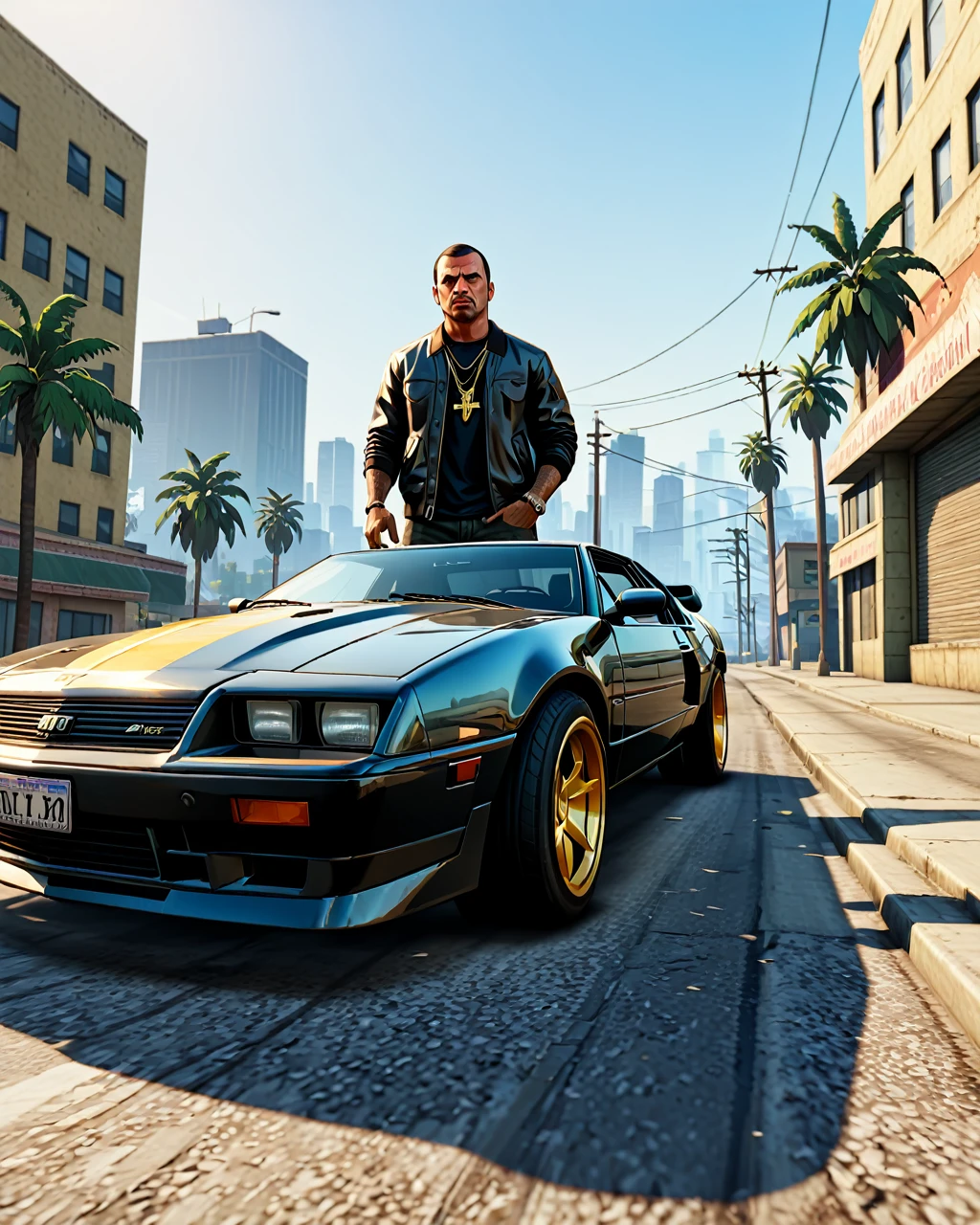 Grand Theft Auto, detailed photograph, 8k, ultra HD, dslr, awarded photo, several,