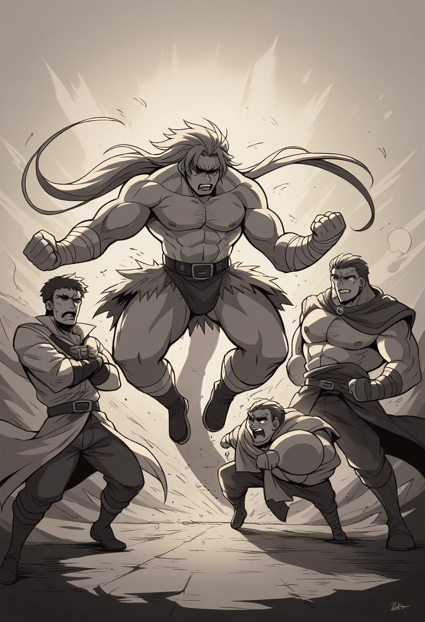 The story takes place at the beginning of the 20th century, in a remote region of Northeast Brazil. The Northeast is a land of arid landscapes and resilient people, where the law of the fittest often prevails. In this context, different groups of cangaceiros fight for power and territories, fighting bloody battles and seeking to gain the respect and fear of the entire region. Main characters: Antônio "The Thunder": Antônio is a young orphan from a small village. His family was brutally murdered by a powerful bandit called "O Lobo Sertanejo". Determined to avenge his family and end the Wolf's tyranny, Antônio becomes a formidable and ruthless warrior, known as "The Thunder". Maria "The Serpent": Antônio's partner and one of the only survivors of an attack by the Sertanejo Wolf, Maria is a courageous and skilled woman in handling weapons. She joins Antônio in his quest for revenge and becomes his most trusted ally. Maria is cunning and strategic, being known as "The Serpent" by her enemies. Carlos "The Iron Fist": A former soldier who abandoned the army to join the cangaço, Carlos is a man with extraordinary strength. He leads a group of cangaceiros called "A Irmandade do Punho" and wants to conquer territories to expand his influence in the northeastern hinterland.