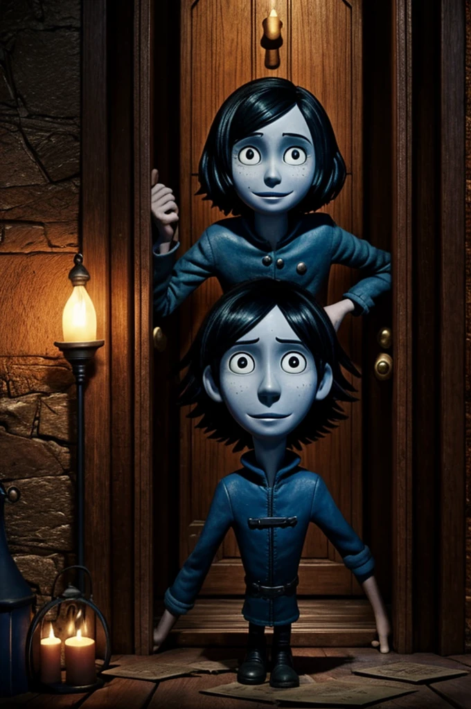 Coraline and the secret door dark fantasy if it were a real movie from 1980