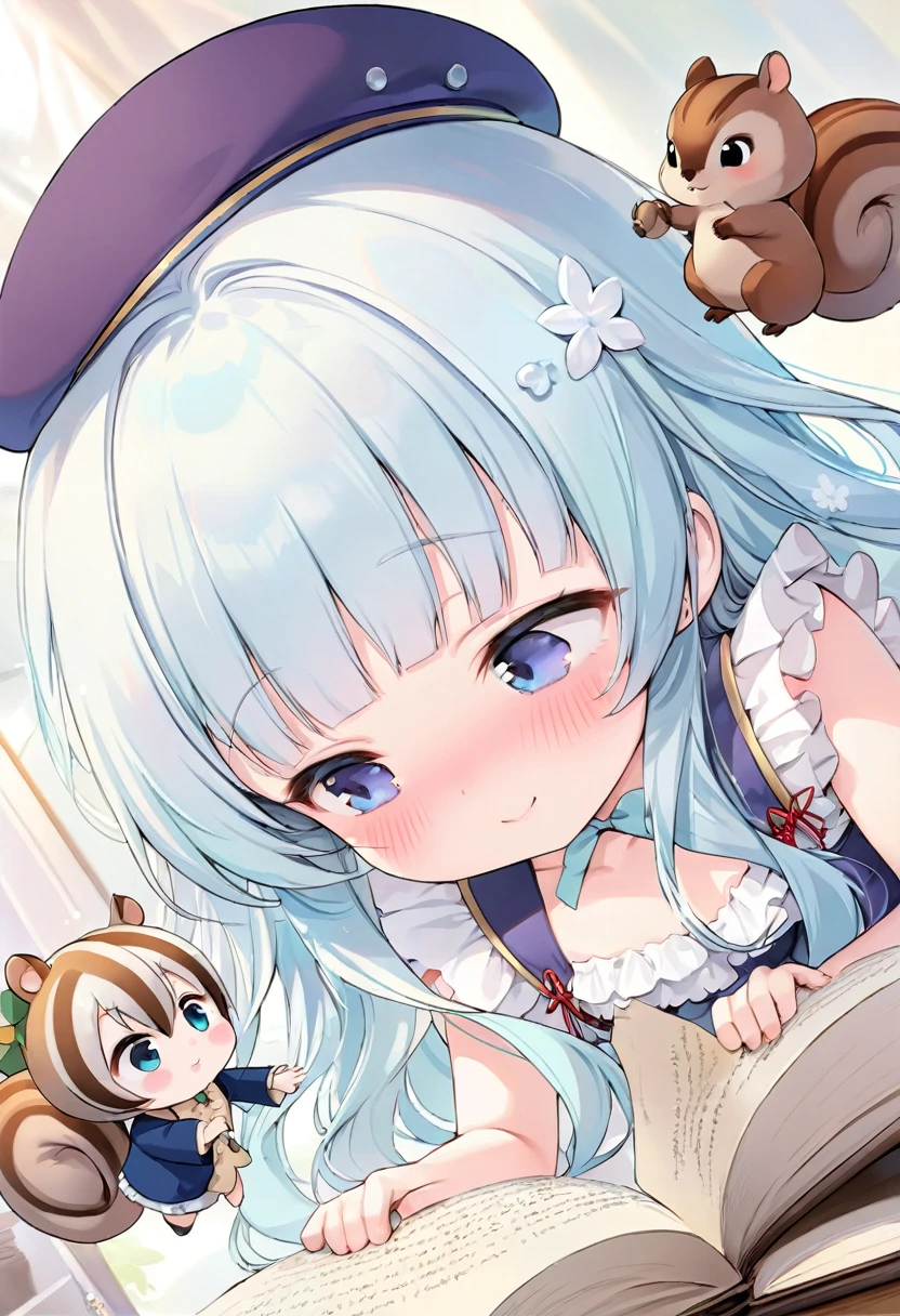 masterpiece, best quality, extremely detailed, (illustration, official art:1.1), 1 girl ,(((( light blue long hair)))), ,(((( light blue long hair)))),light blue hair, , long hair ((blush)) , cute face, big eyes, masterpiece, best quality,(((((a very delicate and beautiful girl))))),Amazing,beautiful detailed eyes,blunt bangs((((little delicate girl)))),tareme(true beautiful:1.2), sense of depth,dynamic angle,,,, affectionate smile, (true beautiful:1.2),,(tiny 1girl model:1.2),)(flat chest) ,((INFINITE GIRLS LINE UP A LOT CUTE CHIBI GIRLS、, playing squirrel on her hand,))There are acorns on top of the book, (Squirrel stealing acorns: 1.2),
, floating hair, (cute), big eyes, detailed eyes, (long hair),
(cute), cool, (kawaii), big eyes, detailed eyes,
(Polite Smile),
((young, baby face)),
(Magnificent Panorama View: 1.3),
masterpiece, best quality, extremely detailed, (illustration, official art:1.1), 1 girl ,(((( light blue long hair)))), ,(((( light blue long hair)))),light blue hair, , long hair ((blush)) , cute face, big eyes, masterpiece, best quality,(((((a very delicate and beautiful girl))))),Amazing,beautiful detailed eyes,blunt bangs((((little delicate girl)))),tareme(true beautiful:1.2), sense of depth,dynamic angle,,,, affectionate smile, (true beautiful:1.2),,(tiny 1girl model:1.2),)(flat chest) ,((INFINITE GIRLS LINE UP A LOT CUTE CHIBI GIRLS、, playing squirrel on her hand,))There are acorns on top of the book, (Squirrel stealing acorns: 1.2), , floating hair, (cute), big eyes, detailed eyes, (long hair), (cute), cool, (kawaii), big eyes, detailed eyes, (Polite Smile), ((young, baby face)), (Magnificent Panorama View: 1.3), best quality, masterpiece, (white mauve background, white mauve backdrop), wind, overlooking, Surprising a super cute moment, depth of field, 8k, 16k, (girls with young), ((spoken heart)), be in heat, ((little kids)), ((Japanese(-style) bookbinding\)), (beret), (ribbon), ((frills)), (affectionate contacts, physical contact, personal