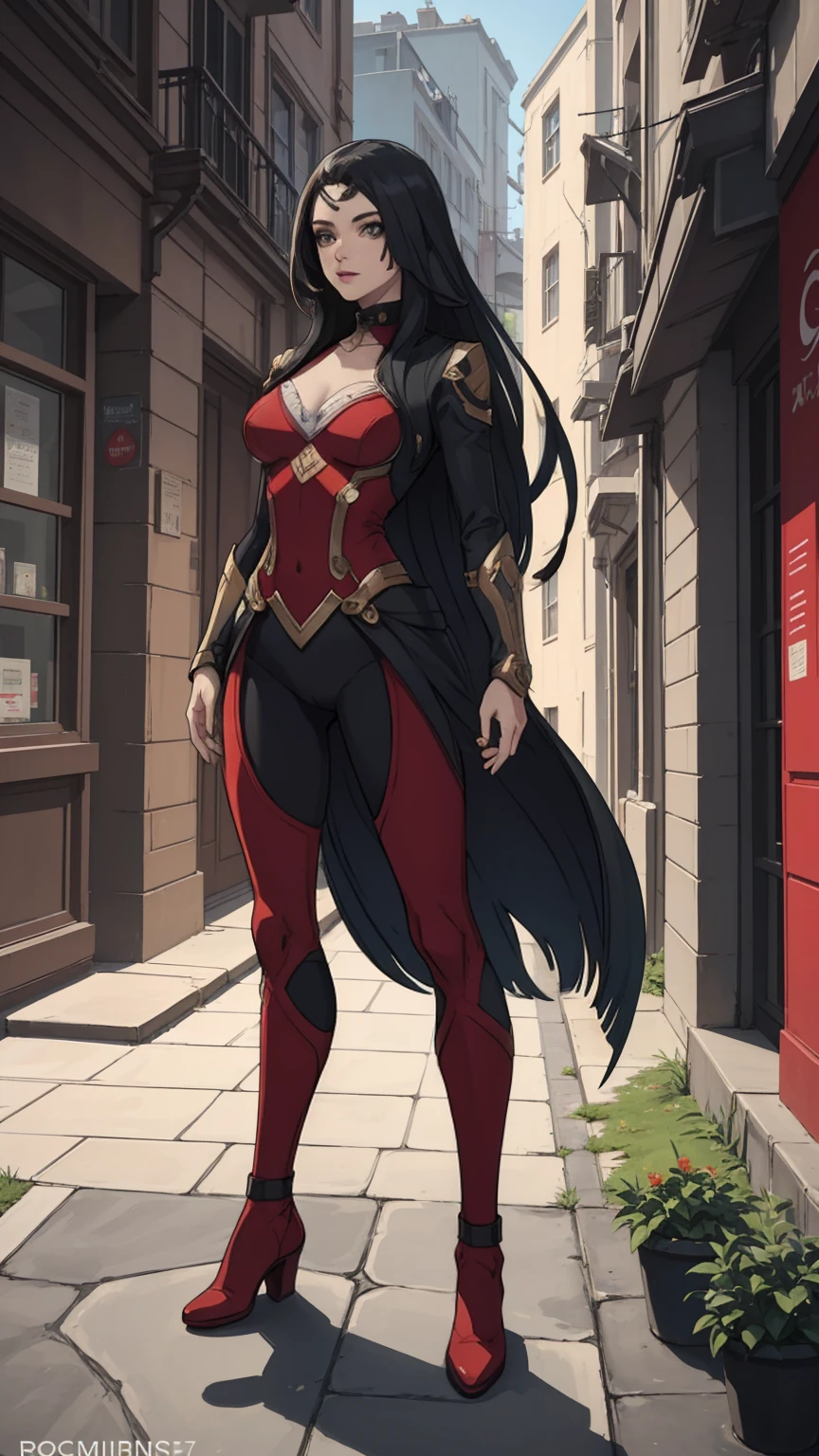 ((full body photo, standing, feet on the ground)) (Adriana Lima :1.1) Red lips, green eyes, ((full body photo, standing, feet on the ground)) Wonder Woman stands imposingly in a city from Themyscira. The scenery is lush. The camera details everything, a warrior woman, cover with stars, (work of art, maximum quality, best quality, official art, beautiful and aesthetic:1,2), (1 girl:1,4), extremely detailed, Losing money , Sensual, Full body, sensual pose,
