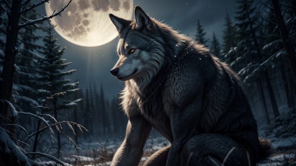 Wolf man, fullmoon