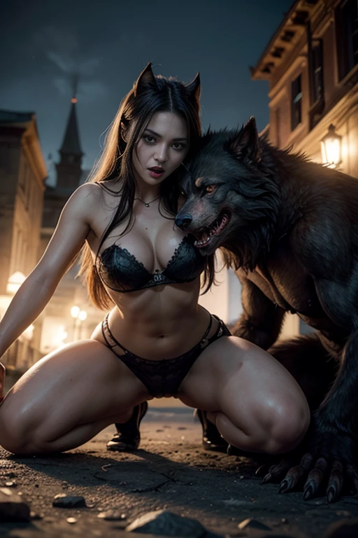 Vampiresa vs werewolf girl (battle female monsters)