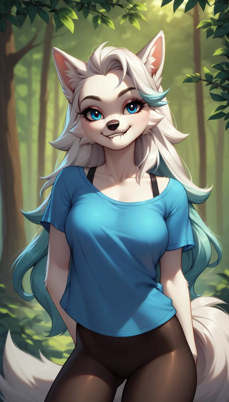 posing, female, 30 years, Cute, Eyeliner, long hair, Lip biting smile, blue shirt, eyes in the bedroom, antro, wolf ears, (White fur:1.5), baggy shirt, wolf, forest background, 8 K, it&#39;s empty here, (Best quality, masterpiece), Blue eyes, fabulous, ultra clarity, 4K, excellent quality, high detail, close-вверх, bare chest, , cum on face, sex oral dick oral, The human penis, Zoophilia, cute sucks dick, sucks gently, caresses with tongue, sperm dripping from mouth, balls dick, balls shaved, big dick, juicy dick, touches eggs with hands, plays with eggs, tits naked, nipples, blowjobs Dick, sex blowjobs Dick, sucks human dick
