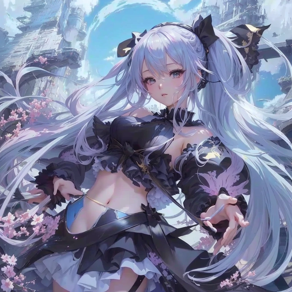 Close-up of an anime character with long hair and a dress, Best anime 4k konachan wallpaper, artstation pixivでトレンド, Official Anime Artwork, guweiz on pixiv artstation, Highly detailed official artwork, Anime Style 4k, Detailed Key Anime Art, anime art wallpaper 4k, anime art wallpaper 4k, Anime Art Wallpapers 8K