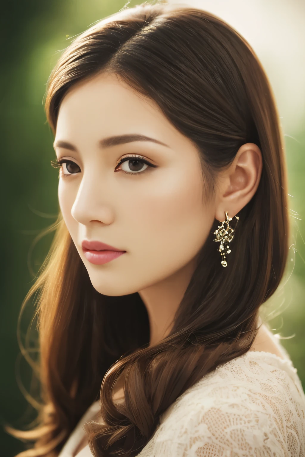 a beautiful woman, beautiful detailed eyes, beautiful detailed lips, extremely detailed eyes and face, long eyelashes, flawless skin, perfect facial features, elegant hairstyle, serene expression, natural lighting, cinematic composition, dramatic lighting, warm color palette, photorealistic, masterpiece, hyper detailed, 8k, photorealistic, (best quality,4k,8k,highres,masterpiece:1.2),ultra-detailed,(realistic,photorealistic,photo-realistic:1.37)
