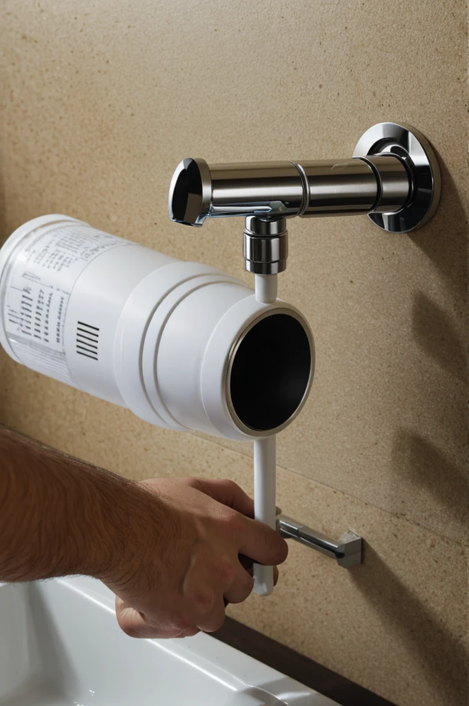 A homemade filter adaptable to the tap 
