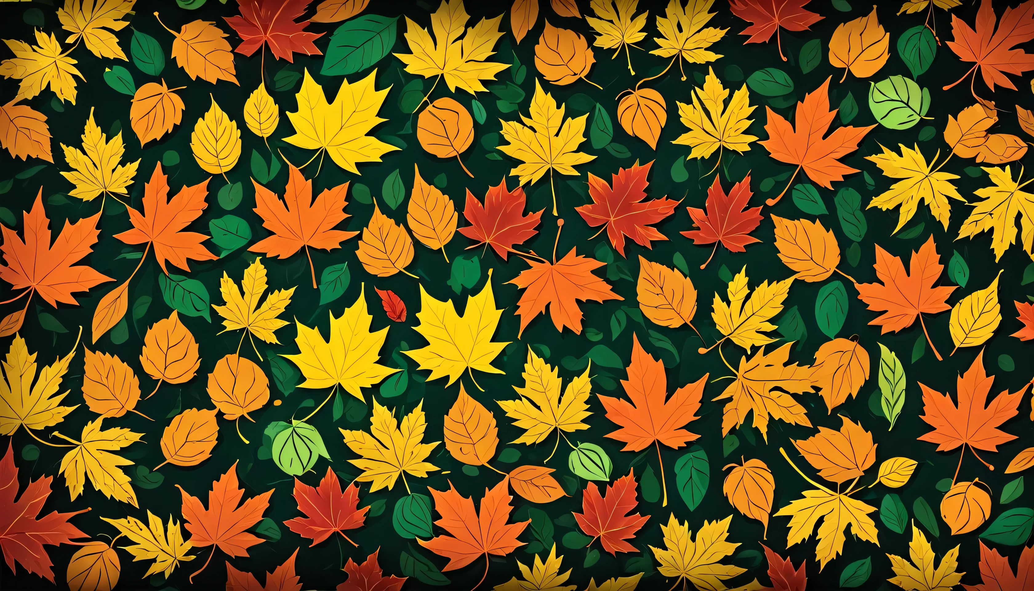 wallpapersv1, autumn, leafs patern style wallpapersv1, 8k