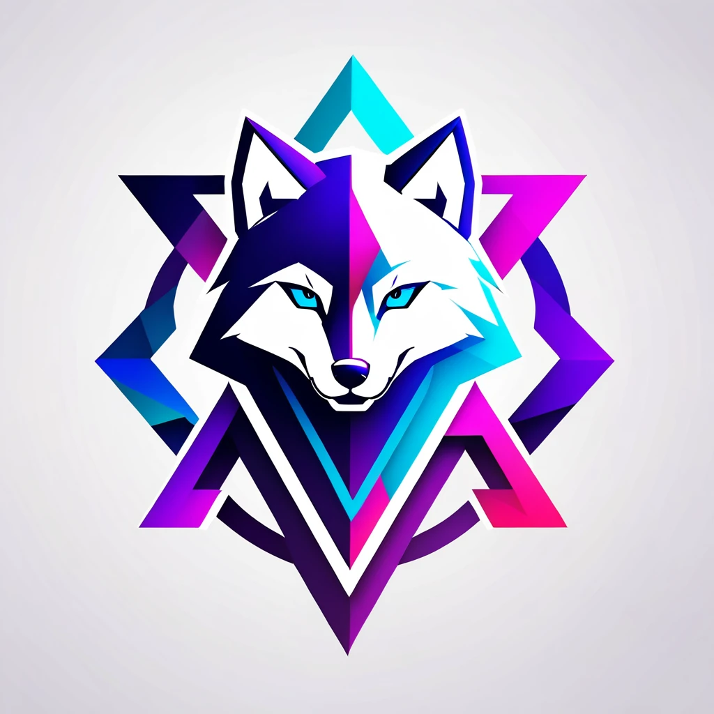 Design a minimalist but modern logo for my marketing named WargoGamer, featuring a symbol and the name in different fonts. The logo should emit an aggressive aura, with the symbol being a Husky in profile, abstract geometric shapes, intense and dynamic feel, 3D Art, rendered using Blender with high-detail textures