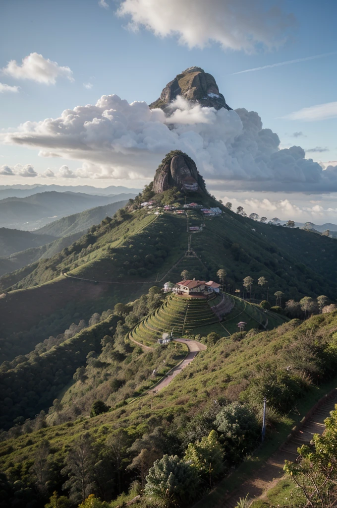 beautiful "Sripadaya" (Adams peak) is Sri lanka