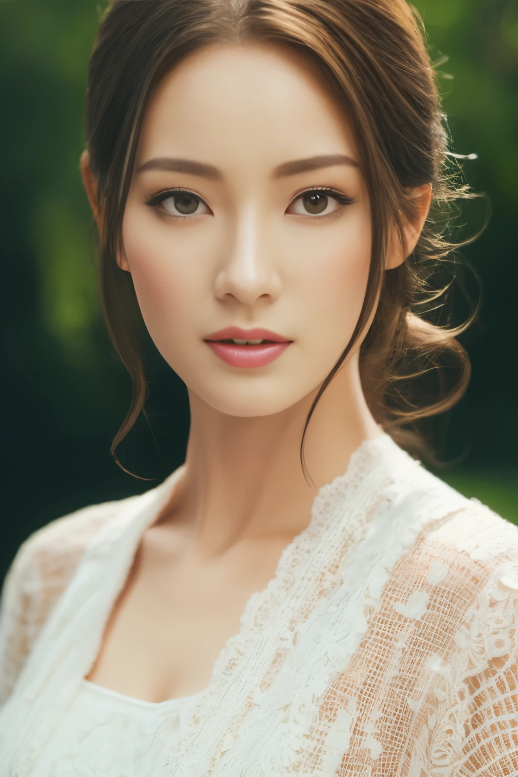 a beautiful woman, beautiful detailed eyes, beautiful detailed lips, extremely detailed eyes and face, long eyelashes, flawless skin, perfect facial features, elegant hairstyle, serene expression, natural lighting, cinematic composition, dramatic lighting, warm color palette, photorealistic, masterpiece, hyper detailed, 8k, photorealistic, (best quality,4k,8k,highres,masterpiece:1.2),ultra-detailed,(realistic,photorealistic,photo-realistic:1.37)