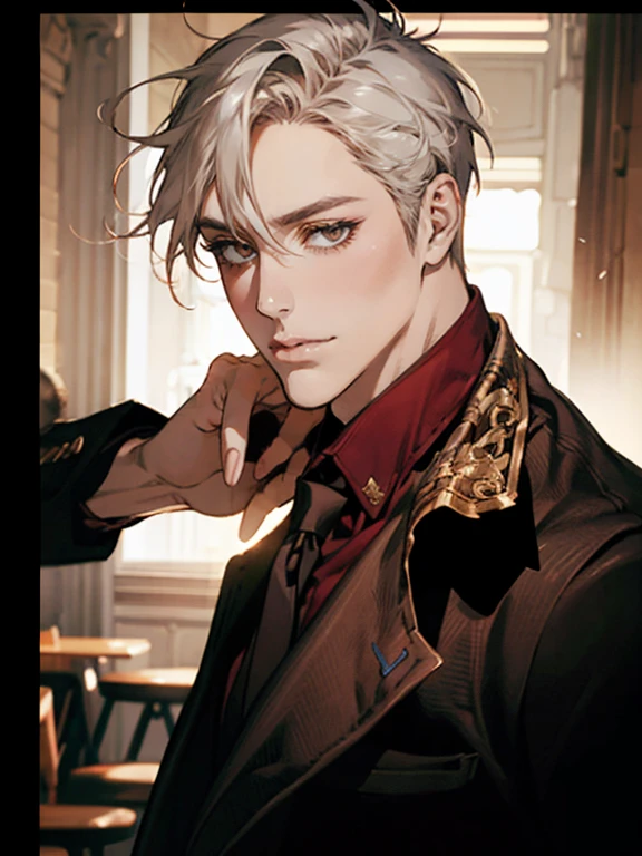 portrait of (sks man) in good mood, street fighter, attractive male, character design, dynamic lighting, cool and bright tint, painting by gaston bussiere, craig mullins, j. c. leyendecker, tom of finland