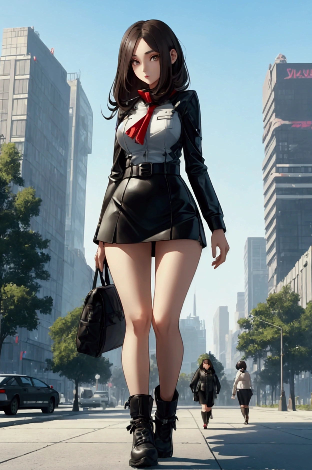 1female，Bigchest，stewardess，Raised sexy，The kinky is exposed，flightattendantuniform，nakeness