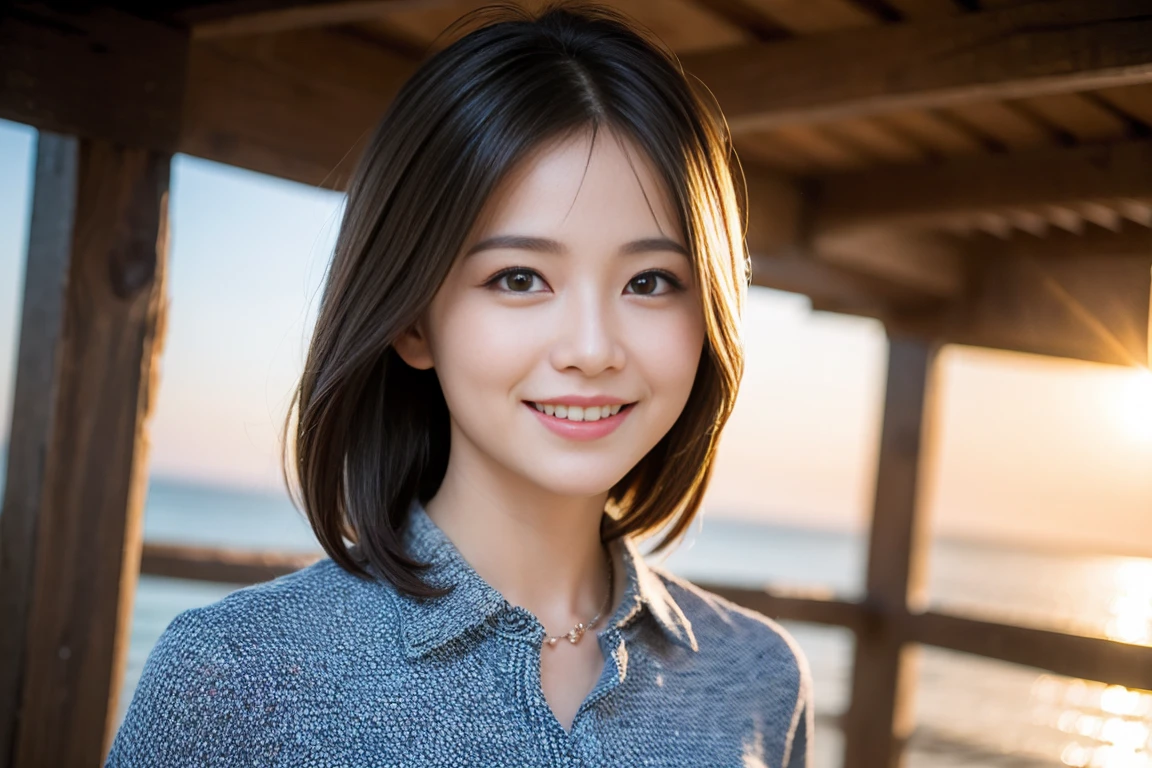 ((Highest quality、8k、masterpiece:1.3))、cute、Slim Couple、modelカップル、actress、(Realistic, Intricate details:1.2), Amazing view of the sunset sky and clouds、A bright smile、short hair,Bright Face、 (Age 44), 42 years old, Tofu dishes、Two beauties、Brown Hair、Shortcuts、Long sleeve shirt、dress、Beautiful woman 1, (Slim face), (The body is スリム), (Brown Hair), (Shortcuts), cheeks turn a little red,Attractive beauty、restaurant, In a prominent place (From the waist up) Nova Frog Style, actress, model, Upper Body, , smile, (smile: 1.15), Beautiful fine grain, Depth f/2,saturation, High Contrast, Strong light and shadow,Moist Body:1.5、3D texture、Delicate eyes、Brown Hair、The hair is very shiny、