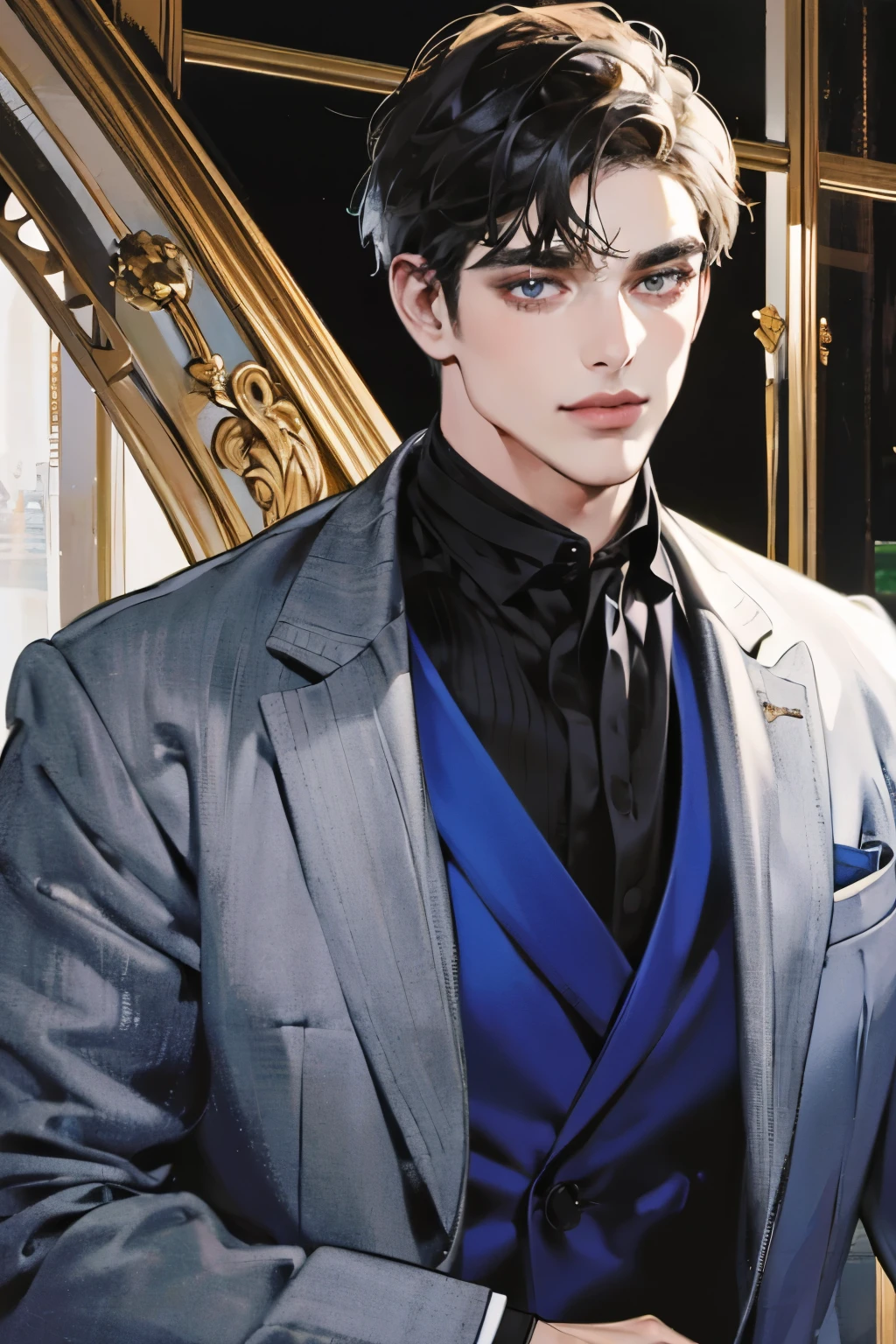 (highres:1.2),handsome man in elegant suit,stylish guy in professional attire,confident man in formal office clothes,chic and sophisticated man in business suit,charming gentleman with impeccable style,fashionable male model in tailored suit,attractive male executive with a commanding presence,smartly dressed man with irresistible charm,exquisitely dressed man in a designer suit,dapper man looking sharp in formal attire, sophisticated businessman exuding confidence,successful entrepreneur in stylish office wear,well-groomed man radiating elegance and power,classy man with a captivating aura of authority,modern gentleman commanding attention in a suit,professional man exuding charisma and charm,gorgeous guy in a tailored suit,oozing confidence and style,confident and polished man in a formal ensemble,suave and debonair man with an air of sophistication,distinguished man showing impeccable taste and class,impossibly handsome man with a killer smile,(portrait:1.2),(realistic:1.37),(bokeh,vivid colors,studio lighting),(sharp focus),(medium:1.1)