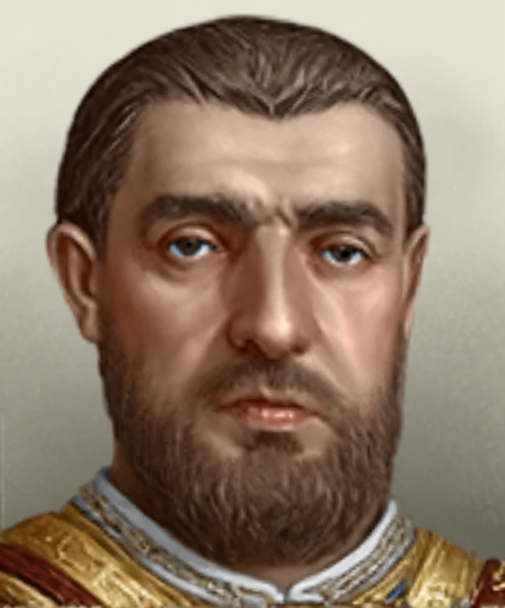 Portrait style HOI4 Emperor Byzantine Empire Constantine Paleologo