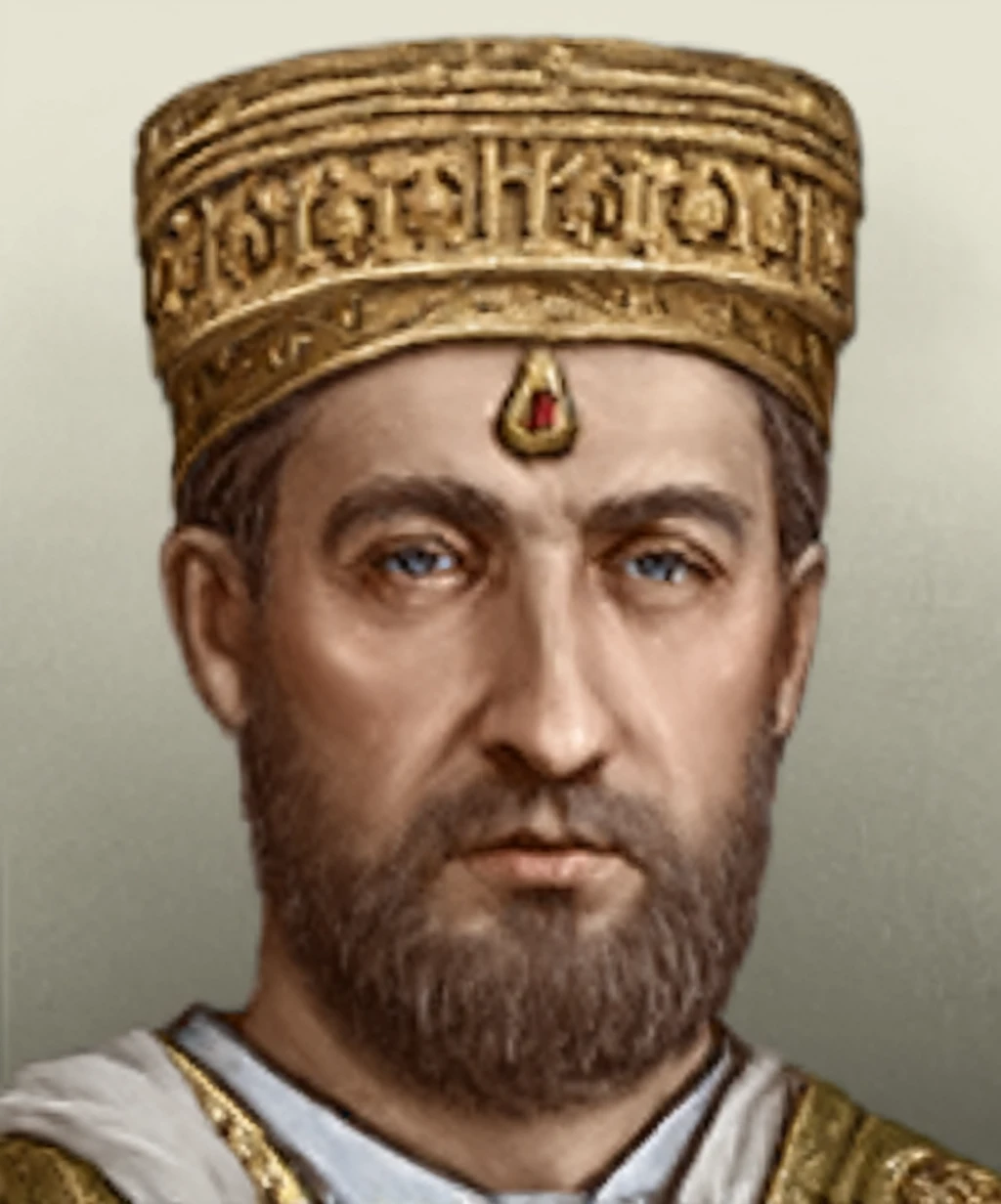 Portrait style HOI4 Emperor Byzantine Empire Constantine Paleologo