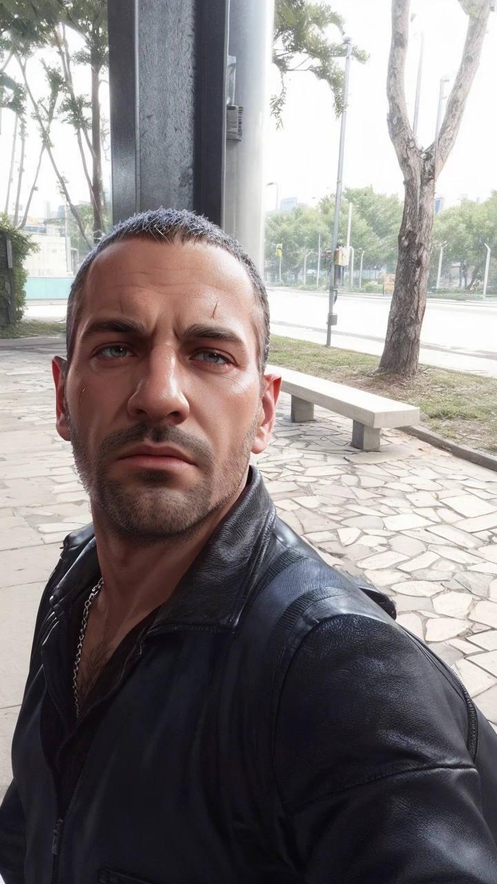 Make a gta game version. Niko balac personagem. 3d version. Gta Iv grafics background new York