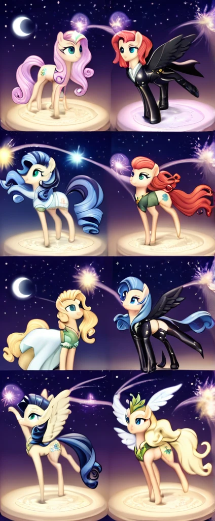 Highest quality, Super quality, 16K, Incredibly absurd, Very detailed, 2.5D, delicate and dynamic, Small faint lights and flying fireflies, night, Starry Sky, milky way, nebula, shooting star, Flowers, birds, wind and moon, Extremely delicate facial expression, Delicate eye depiction, Upper body close-up, erotic, sole sexy lady, healthy shaped body, 22 years old lady, big firm bouncing busts, brown long hair, garter belt, Fishnet tights, black leather long boots, Enchantress casting tempest when floating above ground, arms raised, figure leaned back mountain background, focused, full body, long white robe