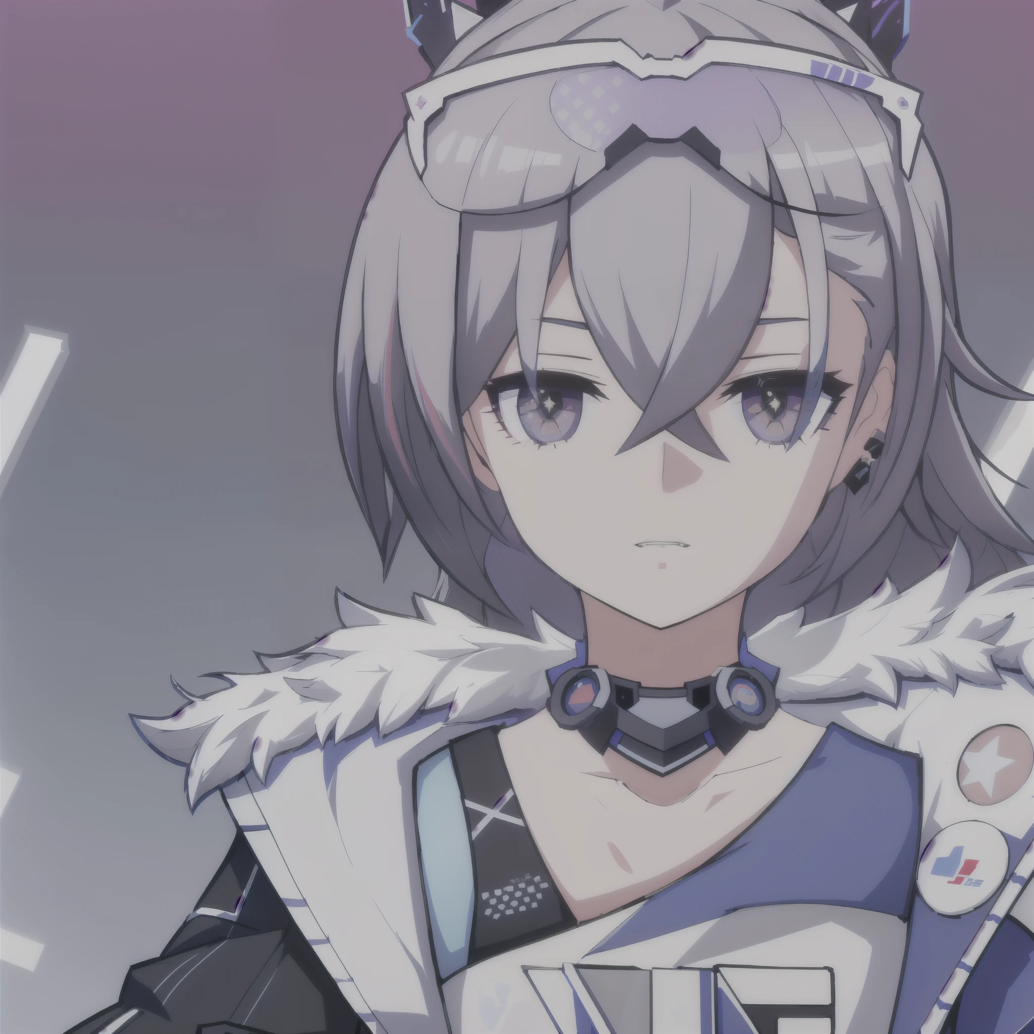 silver wolf, honkai star rail, 1girl, masterpiece, (beautiful and aesthetic:1. 5), thick black lineart, clean lineart, perfect lineart, variable lineart, clean anime outlines, intense line art, bold lineart, sharp lineart, best quality, high quality, best quality, ultra-detailed, colourful, saturated colours, dynamic lighting, HD,