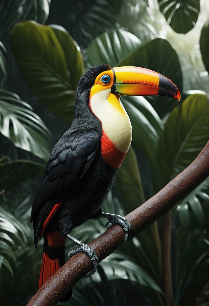 hyper realistic toucan cinema 8k