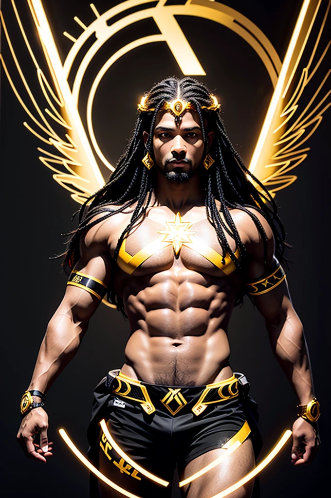 Create a black and gold ZEUS AND HERA logo