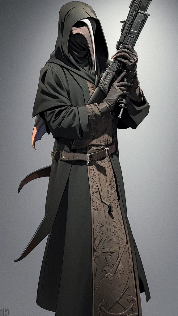 plague doctor with a shotgun