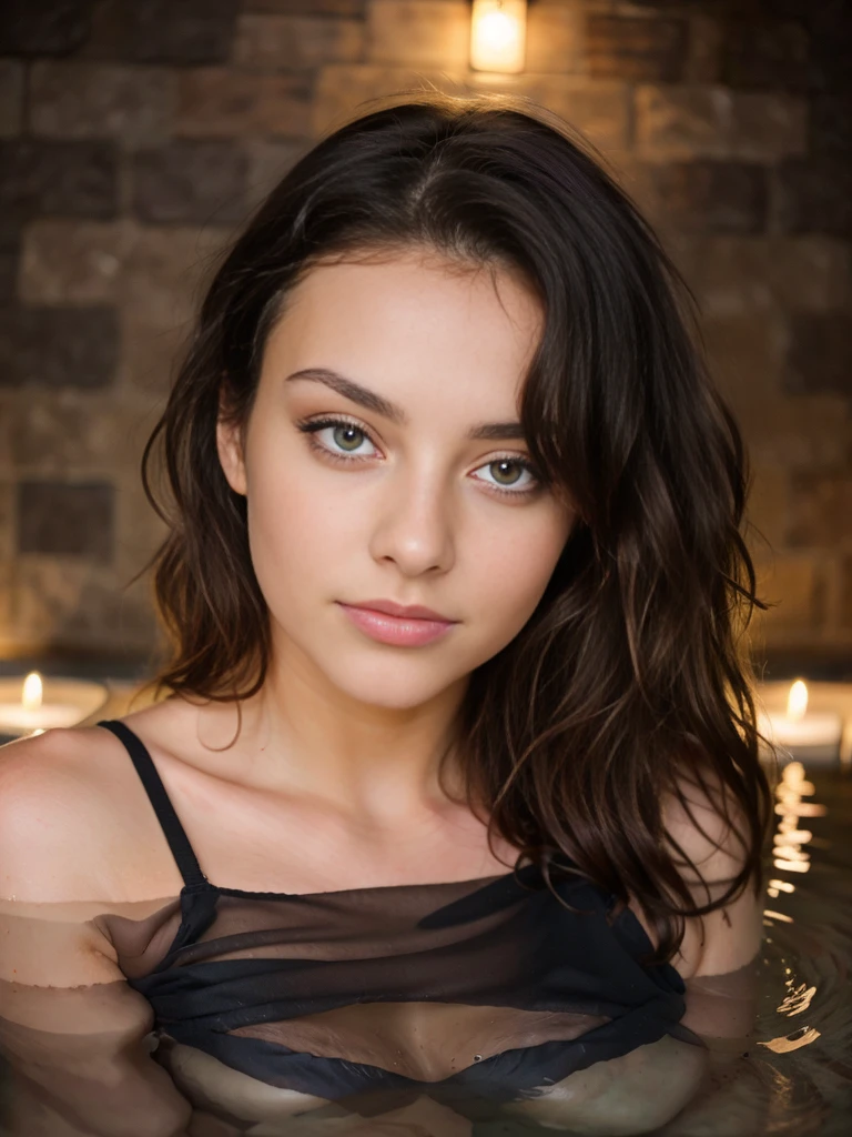 Pretty beautiful brunetteavec un god dans la chatte très sexy, (black har) (dans un spa), Low cut, very detailed, 18 ans, Visage innocent, naturally wavy hair, yeux verts, high resolution, head of'ouvrages d'art, best quality, intricate details, very detailed, mise au point nette, detailed skin, texture de peau realistic, texture, detailed eyes, professionnel, 4K, charming smile, prise avec Canon, 85 millimeters, slight depth of field, Kodak Vision Color, corps parfaitement ajusté, extremely detailed, Photograph_\(ultra\), photographiquerealistic, realistic, Post-traitement, Maximum details, roughness, real life, ultrarealistic, photorealism, photographie, 8k uh, photographie
