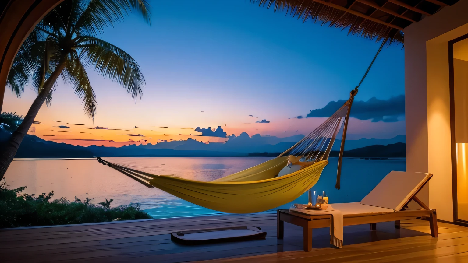 Calm Tranquil Serene Mellow Soothing Easygoing Ambient Lounge Hammock Sunset Soft Melodic Acoustic Jazz Tropical Zen Poolside Floating Cocktail Gentle Chill