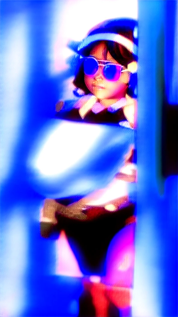 black cute Chubby teen girl with glasses and books, collorfull, white background, Full bady, style 3d animation Cartoon, --9:16
