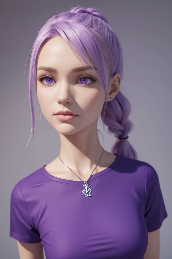 Make a 3D Nordic S in purple 