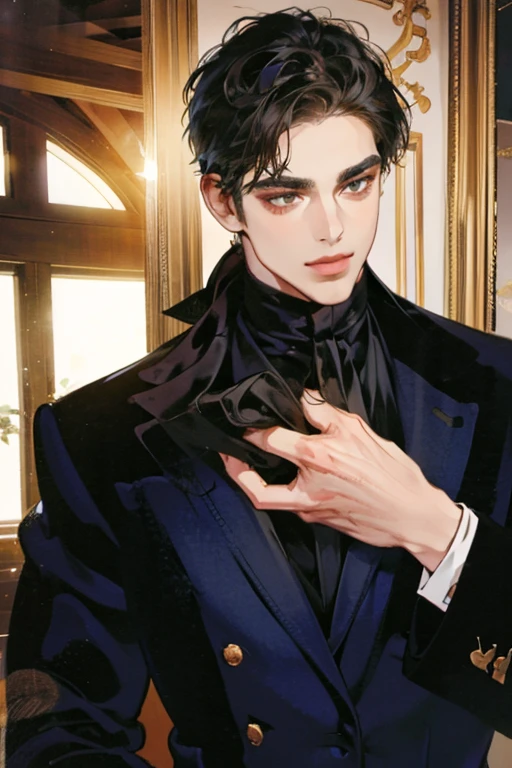 (highres:1.2),handsome man in elegant suit,stylish guy in professional attire,confident man in formal office clothes,chic and sophisticated man in business suit,charming gentleman with impeccable style,fashionable male model in tailored suit,attractive male executive with a commanding presence,smartly dressed man with irresistible charm,exquisitely dressed man in a designer suit,dapper man looking sharp in formal attire, sophisticated businessman exuding confidence,successful entrepreneur in stylish office wear,well-groomed man radiating elegance and power,classy man with a captivating aura of authority,modern gentleman commanding attention in a suit,professional man exuding charisma and charm,gorgeous guy in a tailored suit,oozing confidence and style,confident and polished man in a formal ensemble,suave and debonair man with an air of sophistication,distinguished man showing impeccable taste and class,impossibly handsome man with a killer smile,(portrait:1.2),(realistic:1.37),(bokeh,vivid colors,studio lighting),(sharp focus),(medium:1.1)