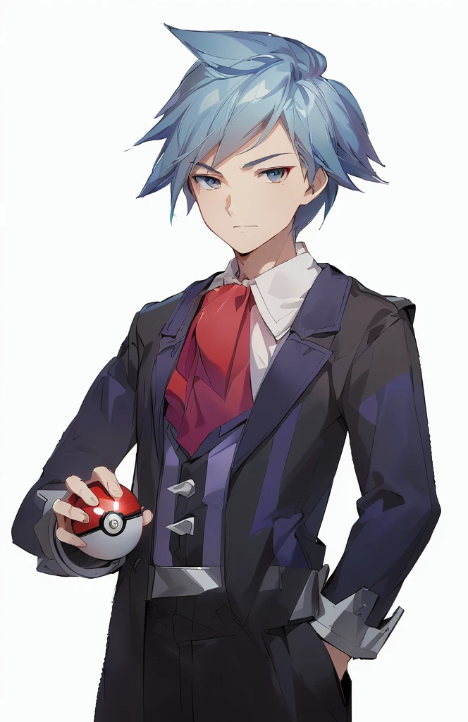 穿西裝的man,man,man , Holding POKEBALL in hand,animated cartoon man,Pokémon,pokemon anime,Smooth anime CG art, Style Art, Realistic anime art style, Extremely detailed artger, cartoon,super high quality, 8k, RAW photos, actual
