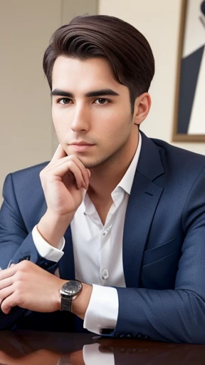 Make a 28-year-old Adelson man focus on the face