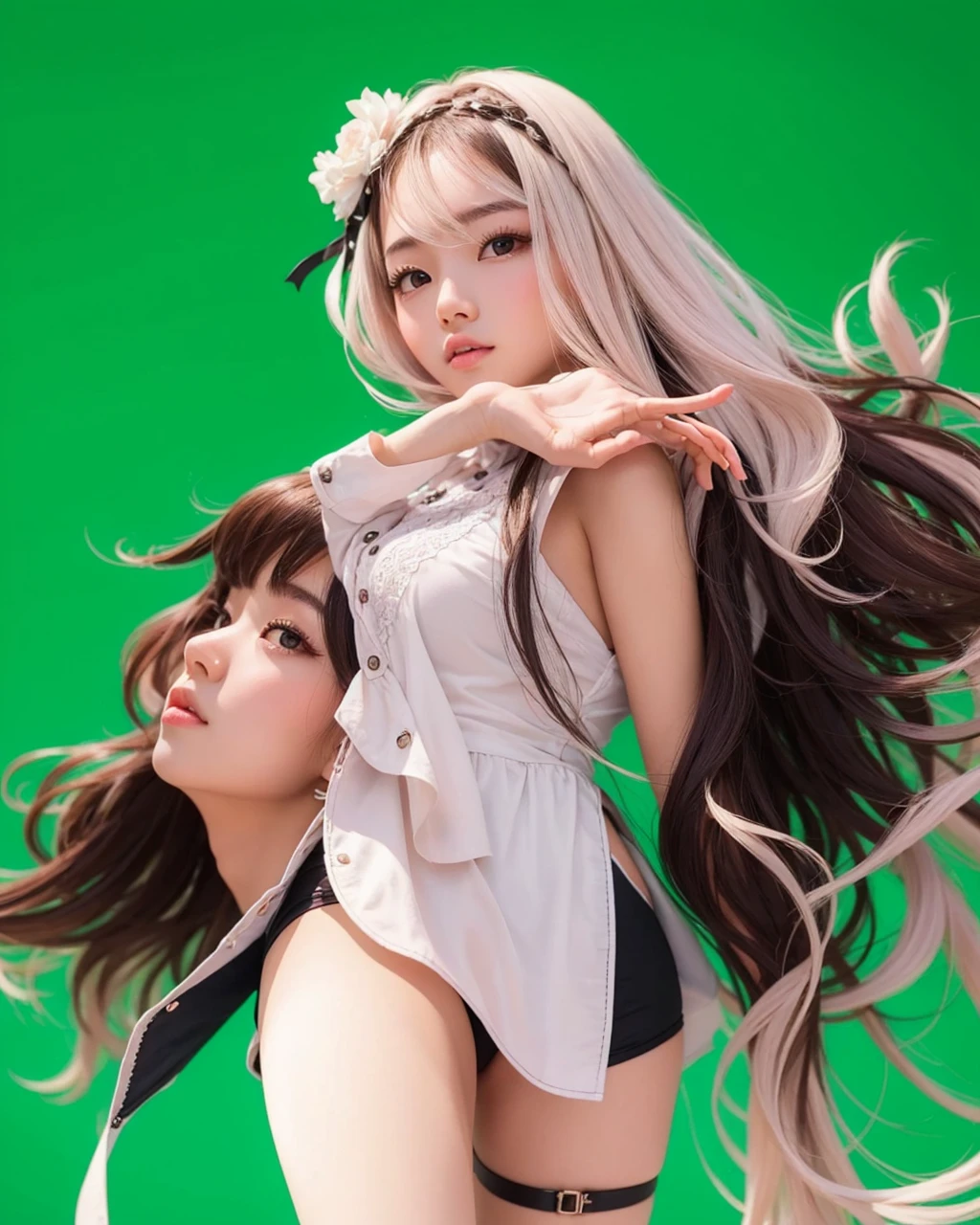 realistis girls.beutiful girls, korean girls, detail hair, real pose, hd qualty