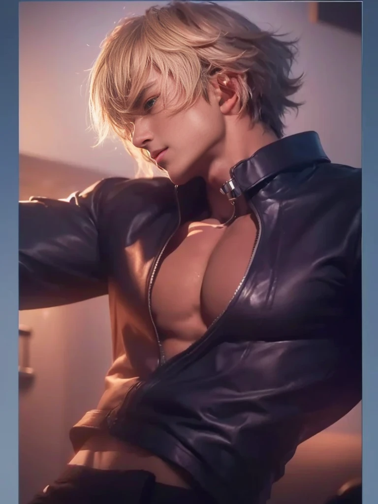 ((Best quality, 8k, Masterpiece :1.3)), upper bod, Sharp focus :1.2, handsome guy perfect figure, Highly detailed facial and skin texture, Detailed eyes, Double evelids Interir view, ferpect lighting, Glowing skin,