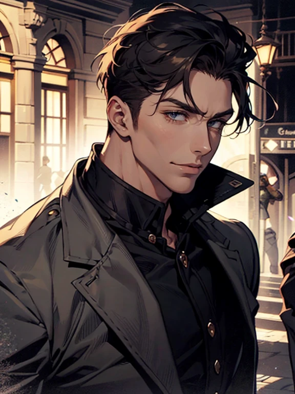 portrait of (sks man) in good mood, street fighter, attractive male, character design, dynamic lighting, cool and bright tint, painting by gaston bussiere, craig mullins, j. c. leyendecker, tom of finland