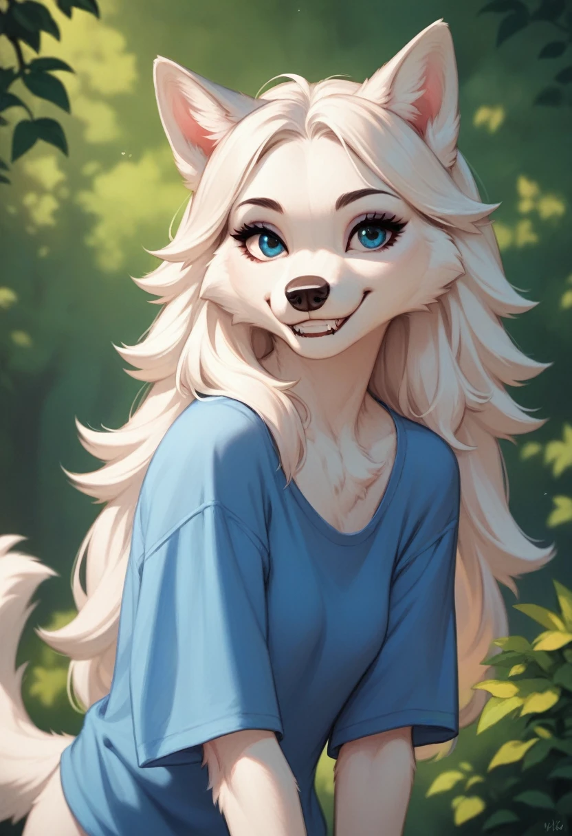 posing, female, 30 years, Cute, Eyeliner, long hair, Li p biting smile, blue shirt, eyes in the bedroom, antr o, wolf ears, (White fur:1.5), baggy shirt, wolf, forest background, 8 K, it's empty here, (Best quality, masterpiece), Blue eyes, fabulous, ultra clarity, 4K, excellent quality, high detail, close-вверх, bare che st,, cum on face, sex oral dick oral, The human peni s, Zoophilia, cute sucks dick, sucks gently, caresses with tongue, sperm dripping from mouth, balls dick, balls shaved, big dick, juicy dick, touches eggs with hands, plays with eggs, tits naked, nipples, blowjob s Dick, sex blowjobs Dick, sucks human dick, секс минет, берёт в рот, открыла рот, кончает в рот, сиськи