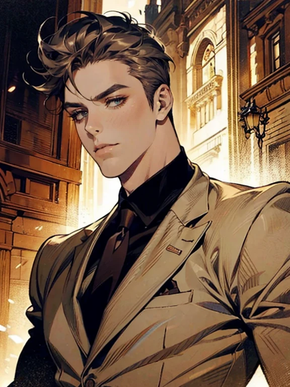 portrait of (sks man) in good mood, street fighter, attractive male, character design, dynamic lighting, cool and bright tint, painting by gaston bussiere, craig mullins, j. c. leyendecker, tom of finland